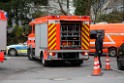 Einsatz BF Flora Botanischer Garten Mobile Arbeitsbuehne in Schraeglage P10